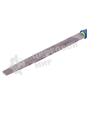 Напильник Сибртех, 250 мм плоский, двухкомпонентная рукоятка, №2