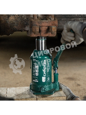 Домкрат гидравлический Сибртех бутылочный, 30т, 245-385 мм