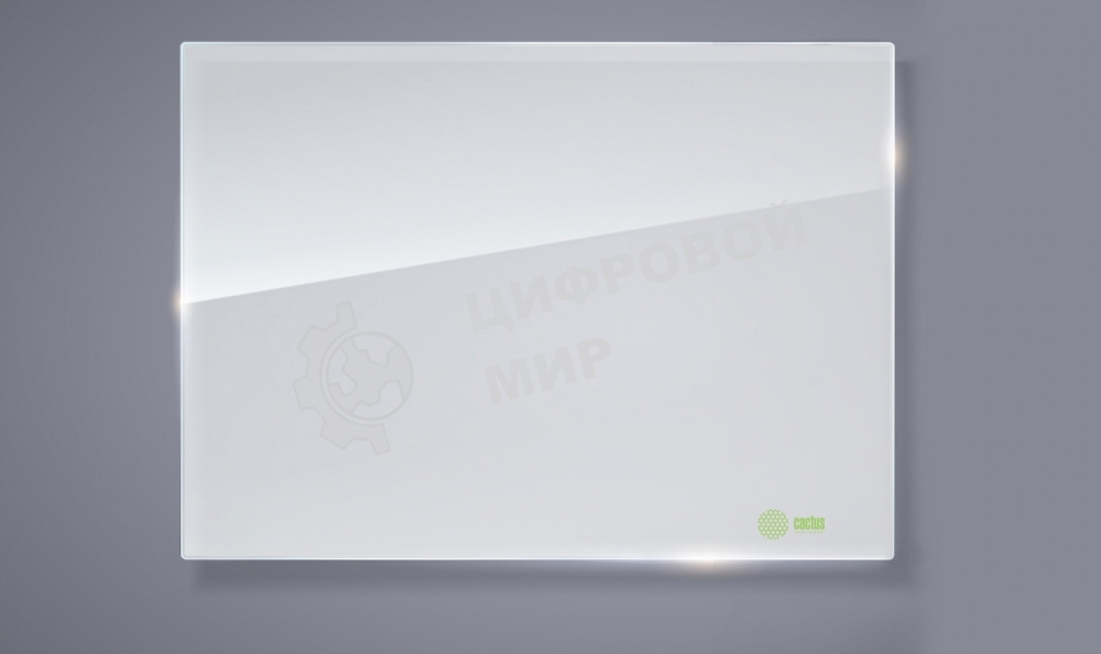 Демонстрационная доска Cactus CS-GbD-90x120-WT стекло стеклянная 90x120 см белый