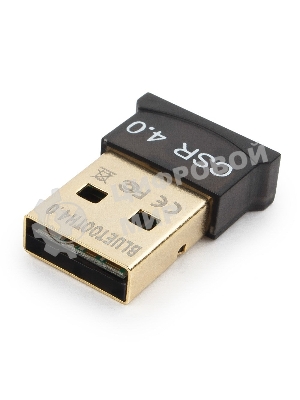 Адаптер Bluetooth Gembird, BTD-MINI5, ультратонкий корпус, v.4.0, 50 метров, до 24 Мбит/сек, USB
