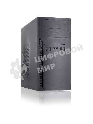 Компьютерный корпус с блоком питания 450Вт. Case Foxline mATX, 450W, 2xUSB 3.0, 2xUSB 2.0, powercord