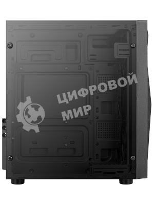 Компьютерный корпус Aerocool/Formula Glider Cosmo V1 без БП, ATX, боковое окно (закаленное стекло), черный