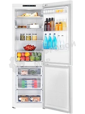 Холодильник Samsung RB30A30N0WW/WT белый двухкамерный 213/98л морозилка снизу, No Frost