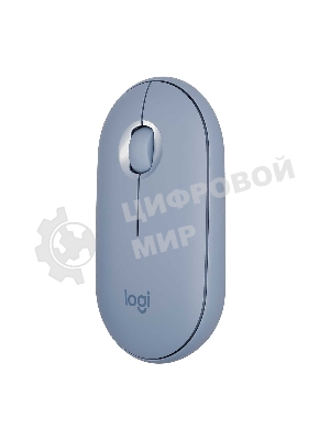 Мышь беспроводная Logitech Pebble M350 серый, 1000 dpi, радиоканал, Bluetooth, USB, кнопки - 3