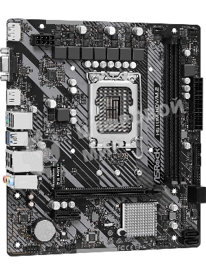 Материнская плата ASRock H610M-HDV/M.2 R2.0, LGA 1700, Intel H610, 2xDDR4, 4xSATA, 1xM.2, 1xPCIe 4.0 x16, 1xPCIe x1, 1xDP, 1xHDMI, 1xVGA, 1x 1Gb LAN, 2xUSB-A 3.2 Gen 1, 4xUSB 2.0, 3x3.5 мм, 7.1, mATX