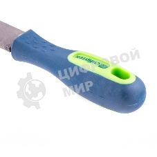 Напильник Сибртех, 250 мм плоский, двухкомпонентная рукоятка, №2
