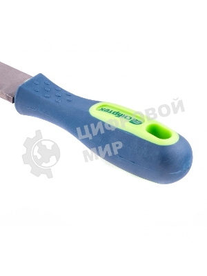 Напильник Сибртех, 250 мм плоский, двухкомпонентная рукоятка, №2