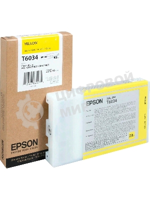 Картридж струйный Epson C13T603400 желтый для Epson St Pro 7880/9880 (220мл)