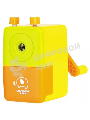 Точилка для карандашей механическая Deli E0616, 1 отверстие, пластик, ассорти, коробка