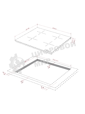 Варочная панель Kuppersberg/Варочная панель Kuppersberg, индукция, High-Tech, 9 уровней мощности, inverter, таймер, пауза, Booster, автоматическое отключение, слайдерное управление, поддержание тепла, черный
