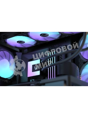 Кулер с водяным охлаждением Formula V Line ICE JET GLOW 360 BK, 360мм, 3x120мм, ARGB fans, LGA115X/1200/1700/1851, AM4/AM5