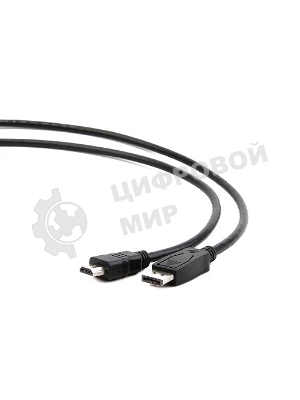 Кабель DisplayPort-HDMI Gembird/Cablexpert 3м, 20M/19M, черный, экран, пакет
