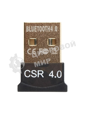 Адаптер Bluetooth Gembird, BTD-MINI5, ультратонкий корпус, v.4.0, 50 метров, до 24 Мбит/сек, USB