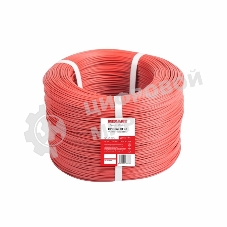 Провод ПГВА Rexant 1х0.50 мм², Cu, красный, бухта 500 м