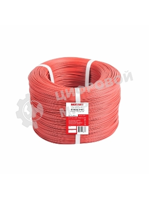 Провод ПГВА Rexant 1х0.50 мм², Cu, красный, бухта 500 м