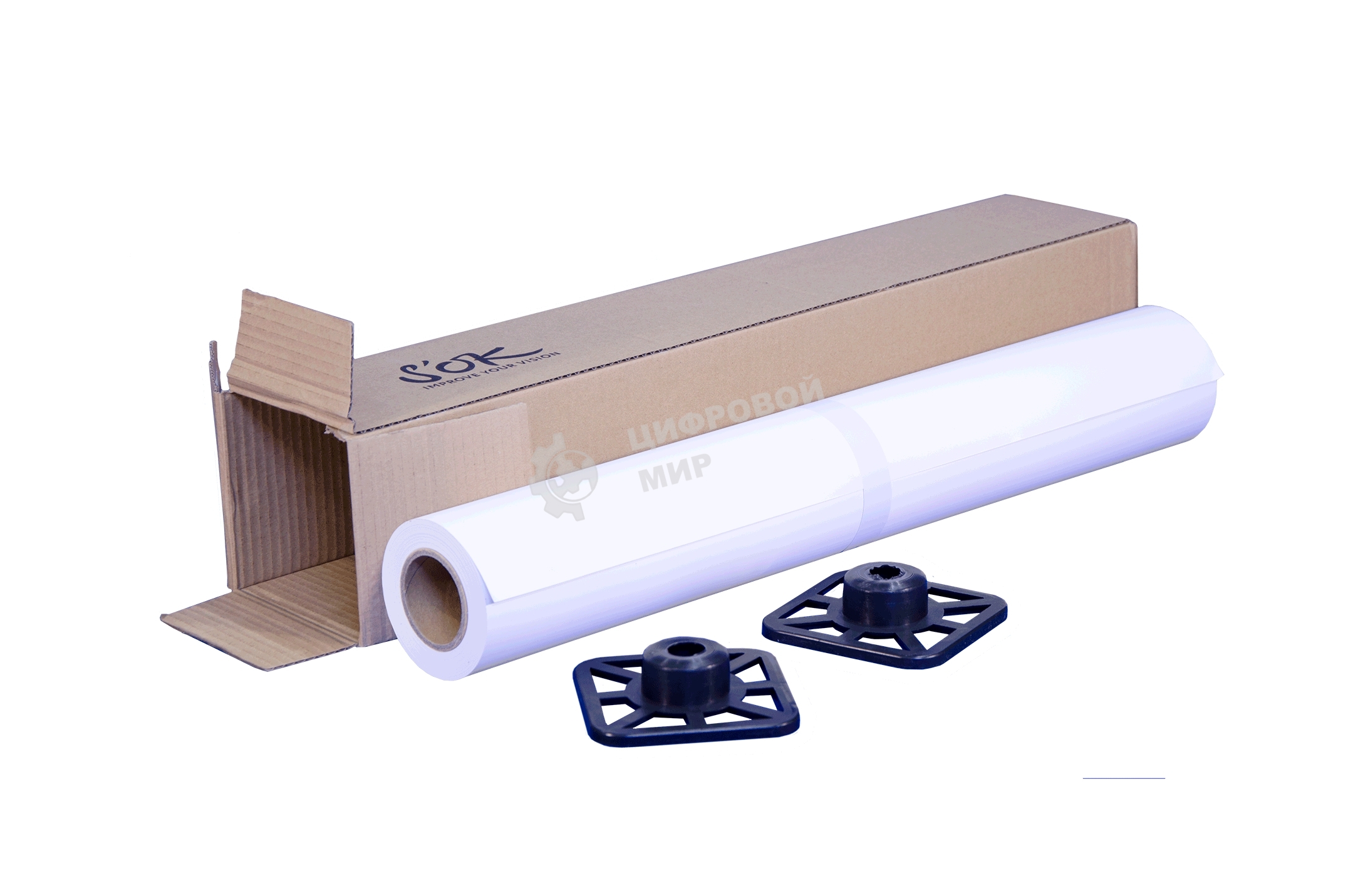 Бумага S'OK универсальная матовая с покрытием для широкоформатной печати 24'' A1 610х45,7м втулка 50