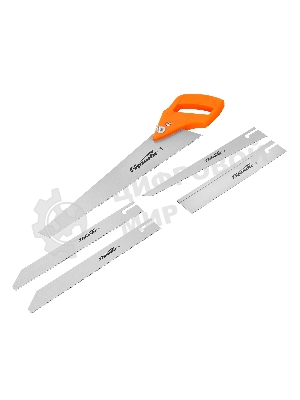 Ножовка по дереву Sparta 350 мм, 5 сменных полотен, пластиковая рукоятка