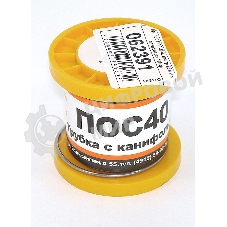 Припой ПОС-40 диаметр 1,5 мм с канифолью 100 гр