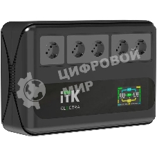 Источник бесперебойного питания Line-interactive 800ВА/480Вт, однофазный, LCD дисплей, с АКБ 1х9AH, 5xSchuko