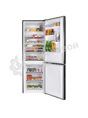 Холодильник Maunfeld MFF185NFB Inverter черный двухкамерный инвертор 240/100л морозилка снизу, No Frost