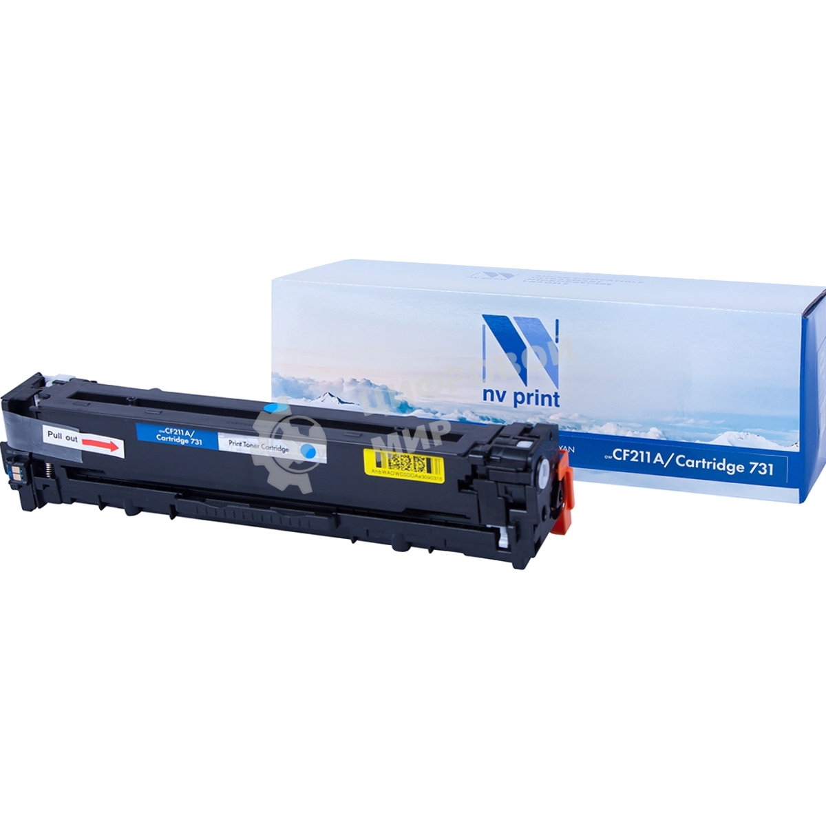 Картридж лазерный NVPrint совместимый HP CF211A/Canon 731 Cyan для LaserJet Color Pro M251n/M251nw/M276n/M276nw/Canon LBP-7100Cn/7110Cw (1800k)