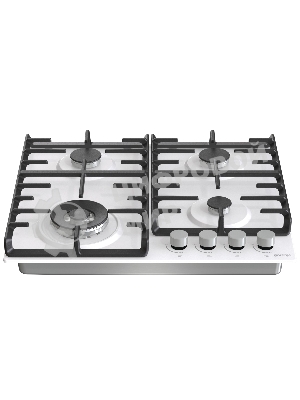 Газовая варочная панель Gorenje GT642AXW, 4 конфорки, закаленное стекло, белый