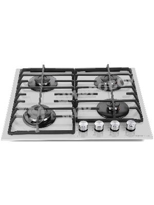 Газовая варочная панель Maunfeld EGHG.64.6CW/G, 4 конфорки, закаленное стекло, белый
