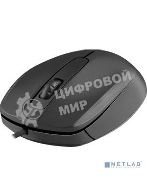 Мышь проводная Defender Alpha MB-507 черный, 1000 dpi, USB, кнопки - 3