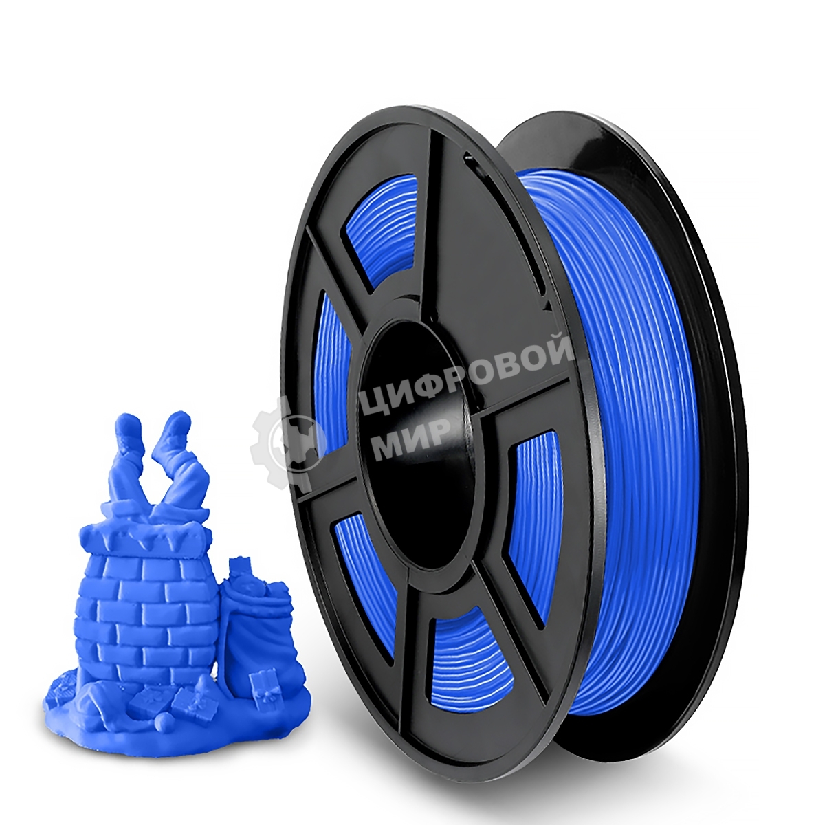 Филамент NVPrint TPU Blue для 3D печати диаметр 1.75мм длина 165 метров масса 0,5 кг