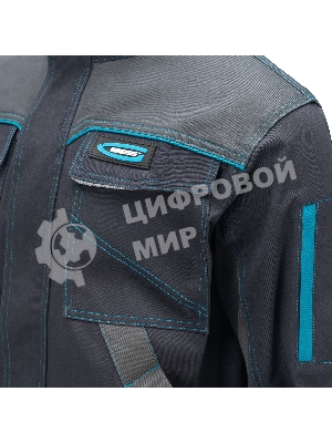 Куртка профессиональная рабочая, 97% хлопок 3% спандекс, XXXL Gross