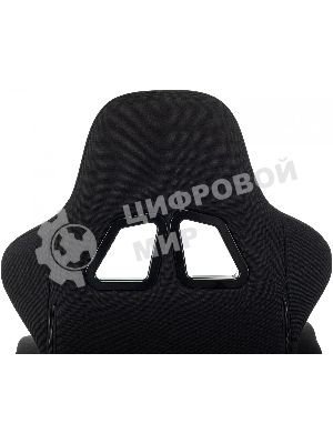 Кресло Zombie Weaver черный/серый, ткань, подголовник, подставка для ног