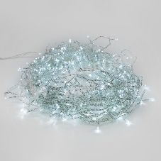 Гирлянда Светодиодный Дождь 3х2 м, свечение с динамикой, прозрачный провод, 230 В, белый, IP20