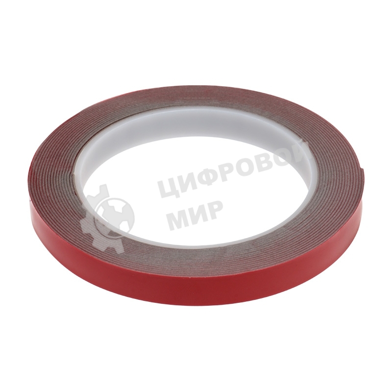 Двухсторонний скотч Rexant, серый, на HBA акриловой основе, 12 мм, ролик 5 м