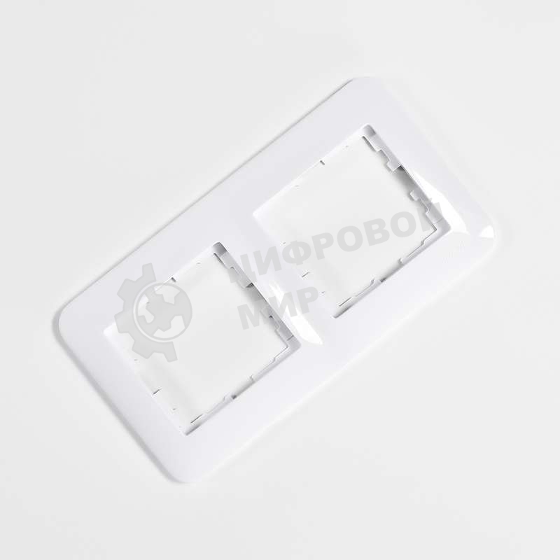 Рамка 2-м KARINA LIFE горизонт. белый LEZARD 708-0200-147