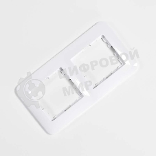 Рамка 2-м KARINA LIFE горизонт. белый LEZARD 708-0200-147