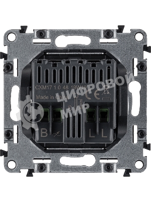 Диммер универс., с лиц. панелью, поворот. ручк., Белый