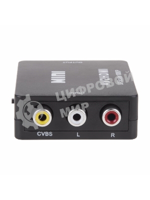 Конвертер Rexant 3 RCA на HDMI пластик, черный