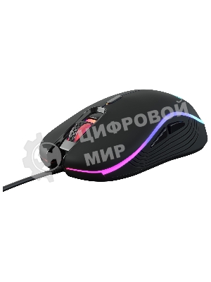Мышь проводная Oklick GMNG 723GM черный, 3200 dpi, USB, кнопки - 6