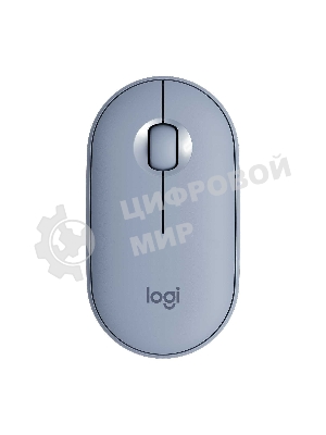 Мышь беспроводная Logitech Pebble M350 серый, 1000 dpi, радиоканал, Bluetooth, USB, кнопки - 3