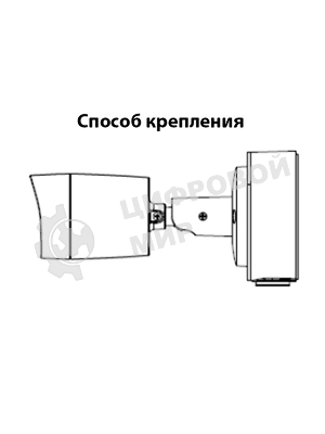 Монтажная коробка Dahua для уличных видеокамер серии HFWxxS; Размеры:90x34мм Water-proof Junction Box PFA134