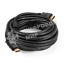 Кабель HDMI ExeGate EX-CC-HDMI-10.0F (19M/19M, 10м, v1.4b, ферритовые кольца, позолоченные контакты)