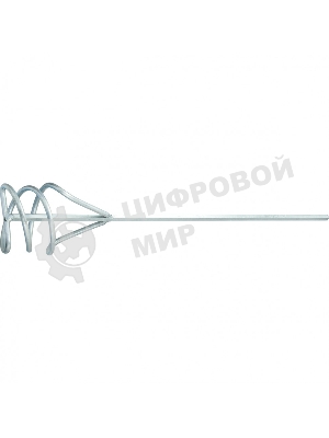 Миксер Сибртех из оцинкованной стали, D 60 мм, L 400 мм,д ля красок и штукатурных смесей