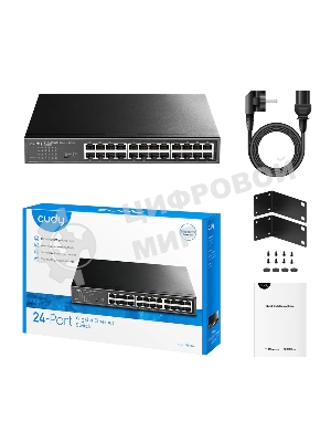 Коммутатор Cudy GS1024 (L2) 24x1 Гбит/с неуправляемый