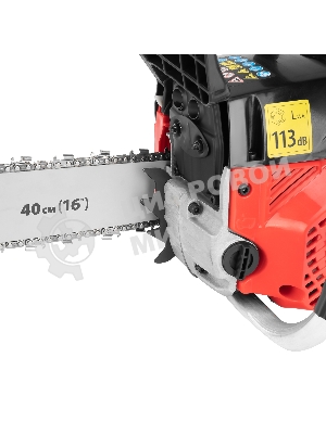 Пила цепная бензиновая MTX MS-4516, шина 40 см, 45 см 3, 2,5 л.с., шаг 0,325, паз 1,5 мм, 64 зв