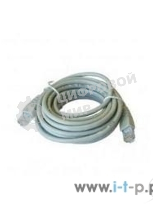 Коммутационный шнур Комм шнур, UTP, кат 5e, 50m с RJ45 серый