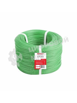 Провод ПГВА Rexant 1х0.50 мм², Cu, зеленый, бухта 500 м