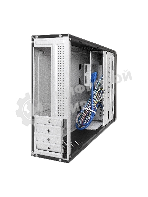 Компьютерный корпус Desktop ExeGate MI-207U-400W-8 (miniITX/mATX, БП M400 с вент. 8см, 1*USB+1*USB 3.0, аудио, черный)
