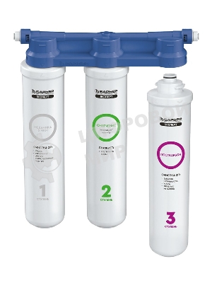 Водоочиститель Барьер ЭКСПЕРТ СЛИМ Жесткость белый/синий