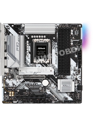 Материнская плата ASRock B760M Pro RS, Micro-ATX, LGA 1700, Intel B760, 4xDDR5, 4xSATA, 3xM.2, 1xPCI-E 5.0 x16, 1xPCI-E 3.0 x4, 1xHDMI, 1xDP, 1x 2.5Gb LAN, 3xUSB 3.2 Gen 1, 2xUSB 2.0, 3x3.5 мм, 7.1, ATX