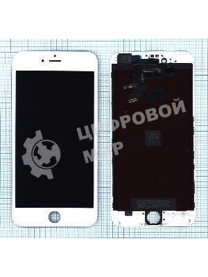 Дисплей Amperin для Apple iPhone 6 Plus в сборе с тачскрином (IPS), белый